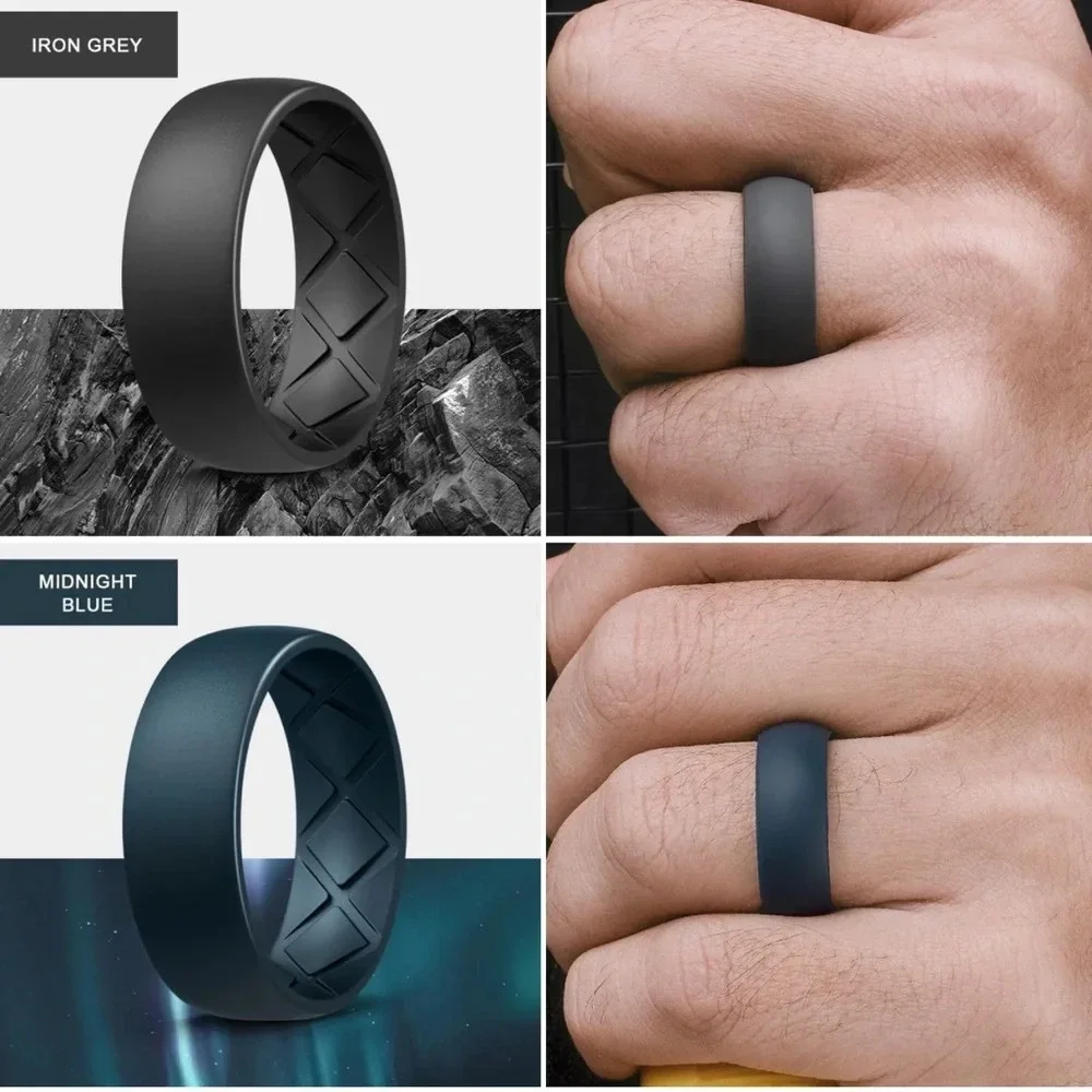 NIB 7 Inner Arc Breathable Silicone Rings